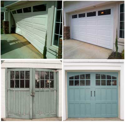 Canadian Garage Door repair Before and after